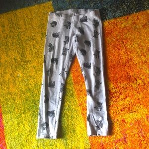 Grey cat pants